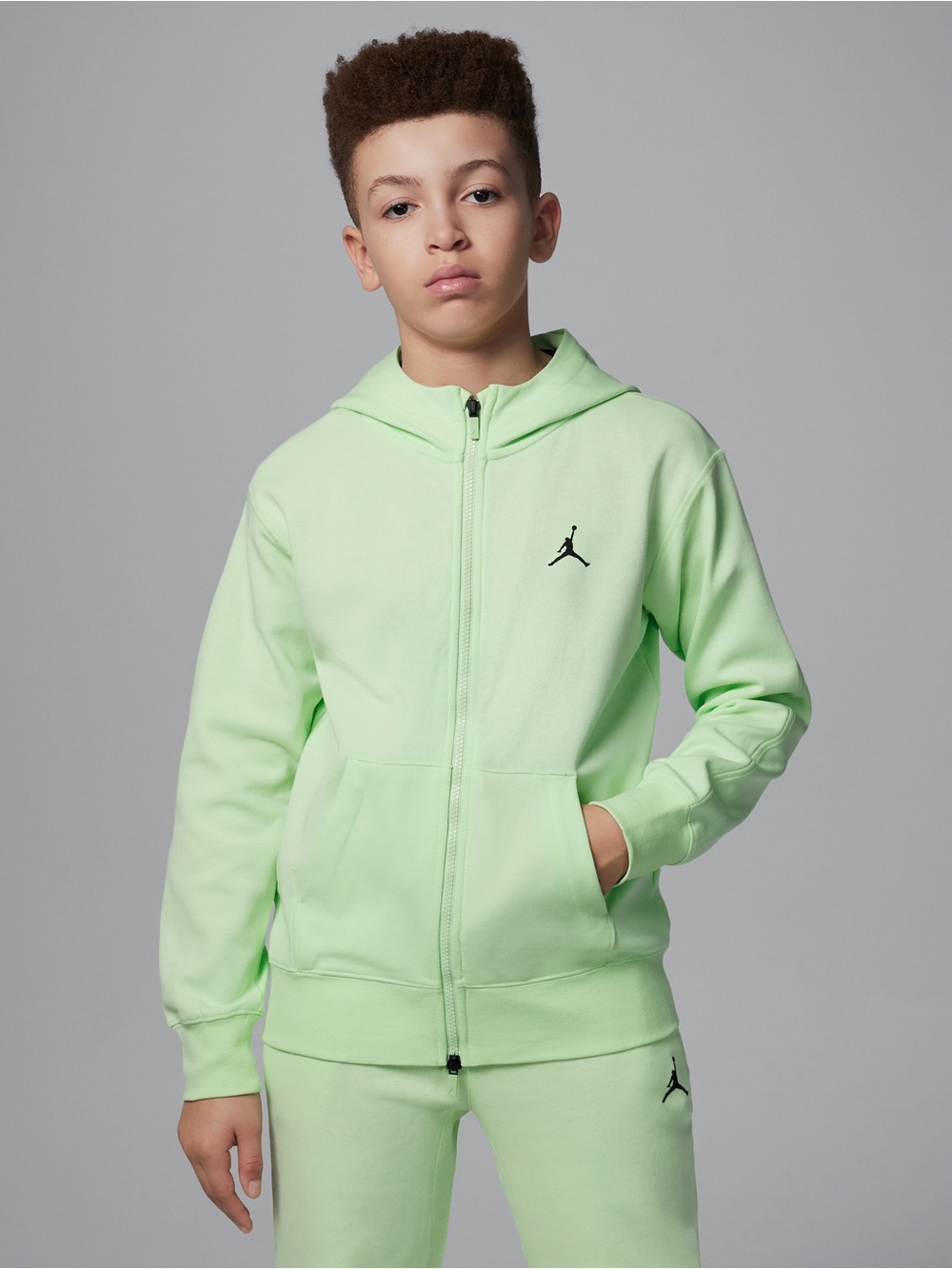 Nike Jordan Sport Dri-FIT MJ Fleece Full-Zip Hoodie Kids M